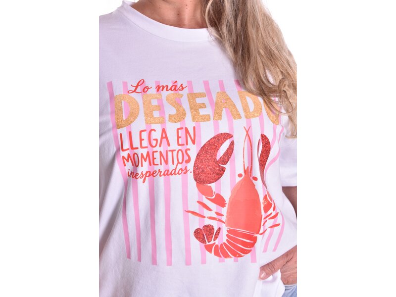 T-shirt Lobbie - Roze