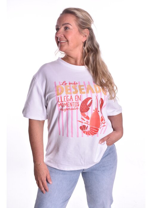 T-shirt Lobbie - Roze
