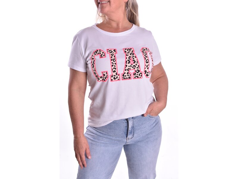 T-shirt Ciao - Fluor Roze