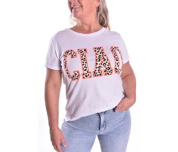 T-shirt Ciao - Fluor Koraal