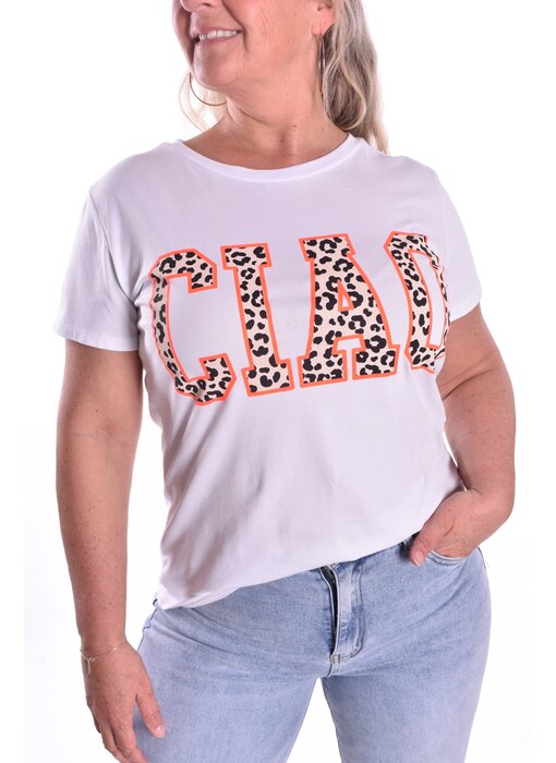 T-shirt Ciao - Fluor Koraal