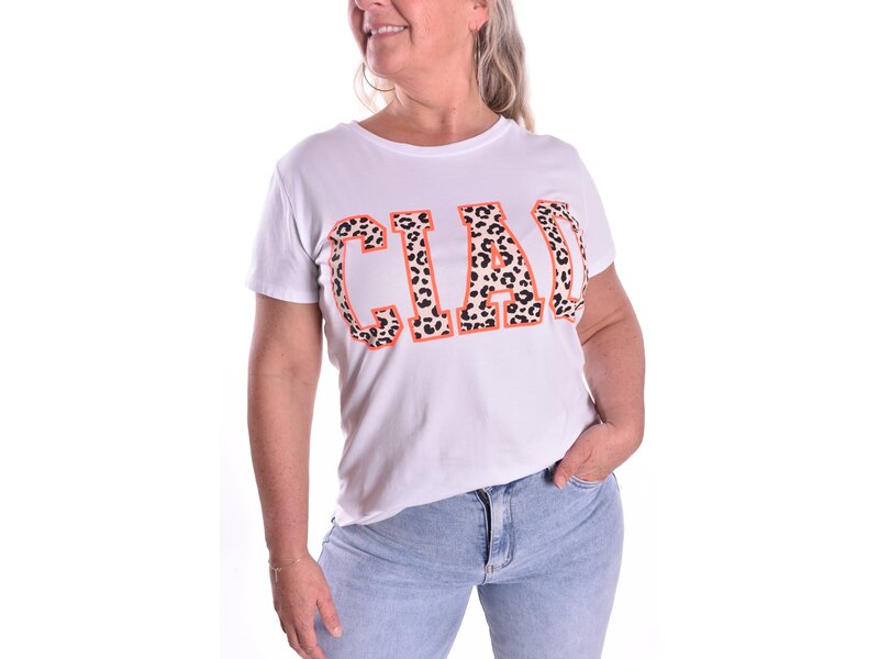 T-shirt Ciao - Fluor Koraal