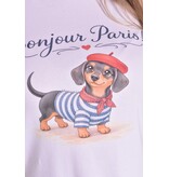 T-shirt Teckel In Paris