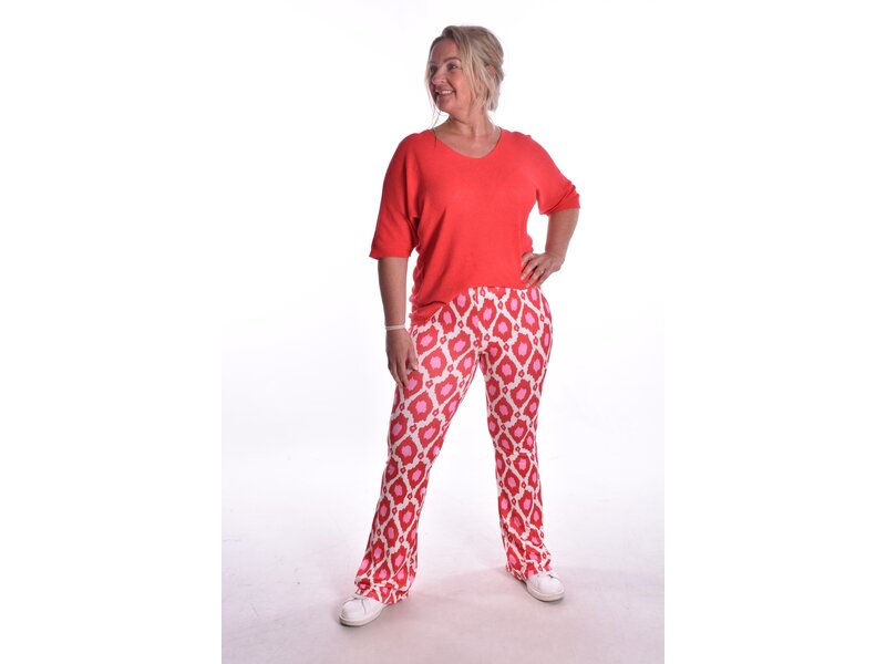 Broek Soft Flared - Rood