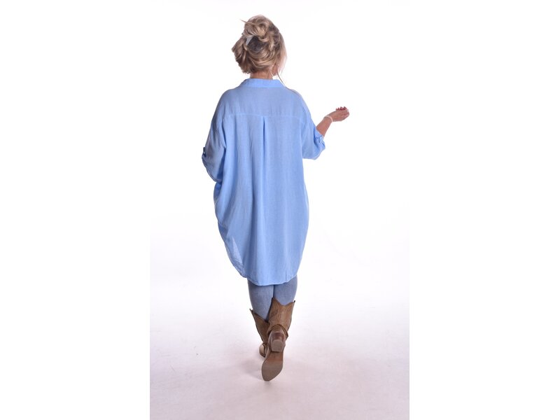 Oversized Blouse - Lichtblauw