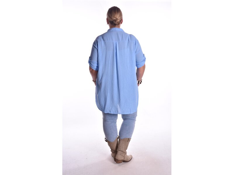 Oversized Blouse - Lichtblauw