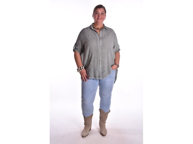 Oversized Blouse - Legergroen