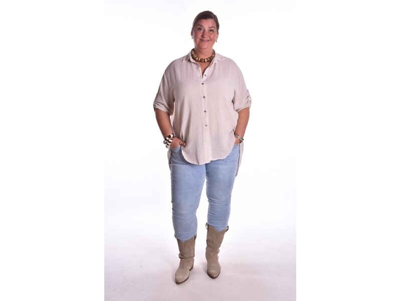 Oversized Blouse - Beige