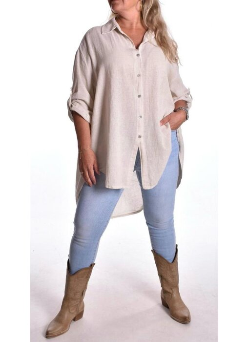 Oversized Blouse - Beige