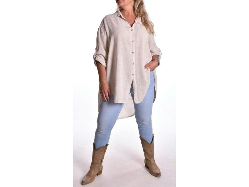 Oversized Blouse - Beige