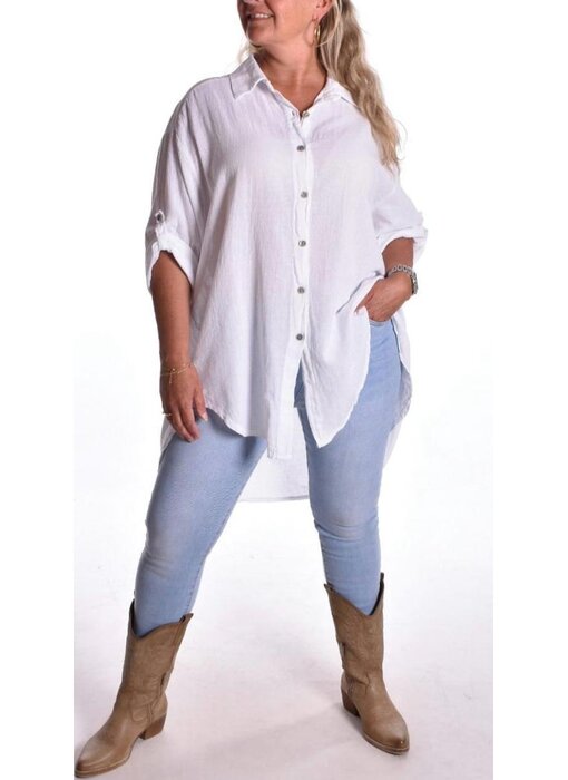 Oversized Blouse - Wit