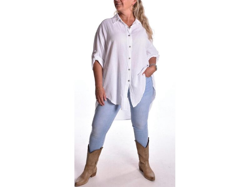 Oversized Blouse - Wit