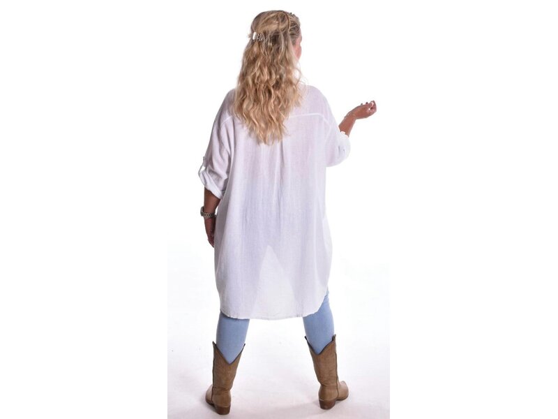 Oversized Blouse - Wit