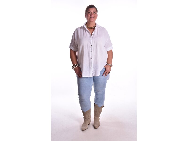 Oversized Blouse - Wit