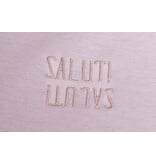 T-shirt Saluti van Mooij - Roomwit