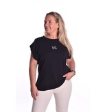 T-shirt Saluti van Mooij - Zwart