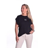 T-shirt Saluti van Mooij - Zwart