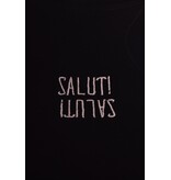 T-shirt Saluti van Mooij - Zwart