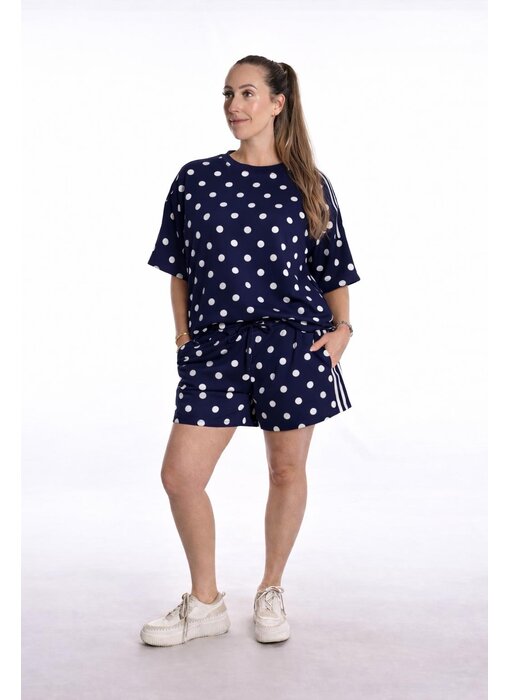 Set Polkadot - Donkerblauw