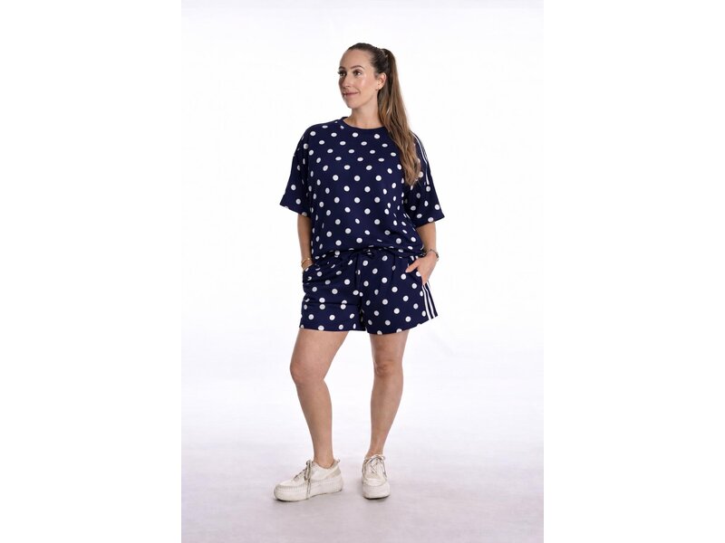 Set Polkadot - Donkerblauw