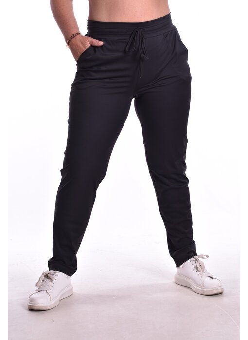 Broek Luxe Travelstof Bij Livi - Zwart