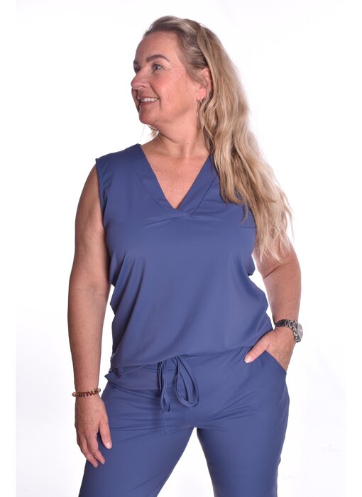 Top Luxe Travelstof Bij Livi - Jeansblauw