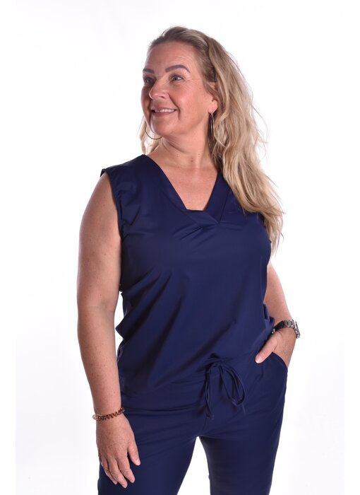 Top Luxe Travelstof Bij Livi - Donkerblauw