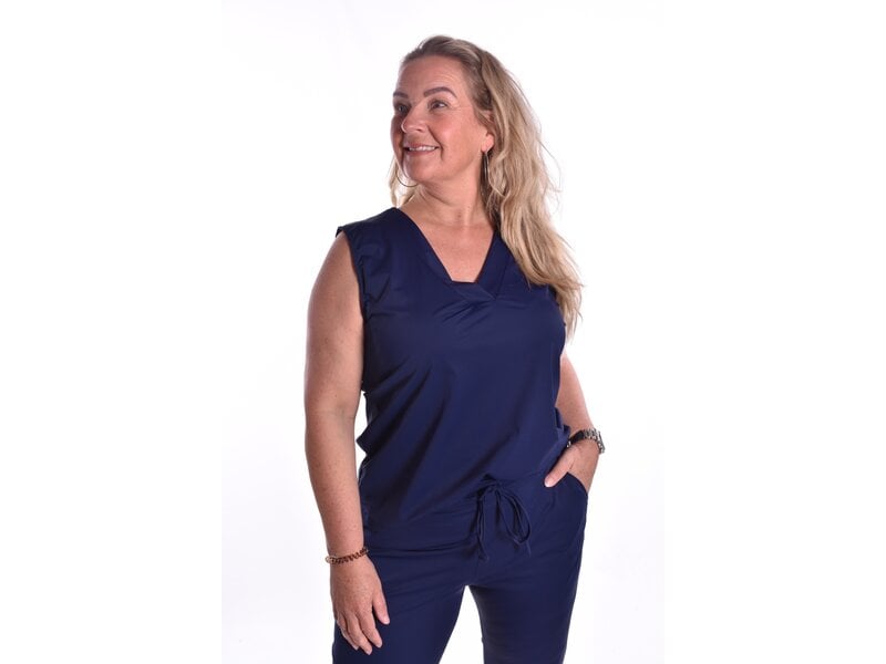 Top Luxe Travelstof Bij Livi - Donkerblauw