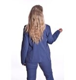 Blazer Luxe Travelstof Bij Livi - Jeansblauw