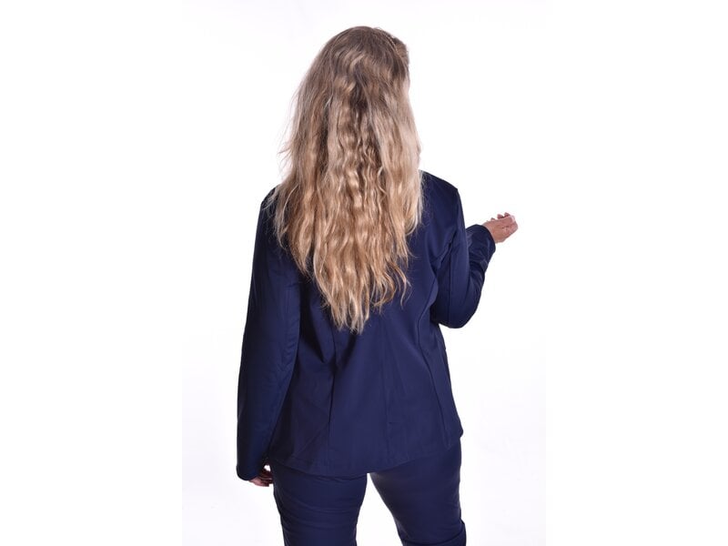 Blazer Luxe Travelstof Bij Livi - Donkerblauw