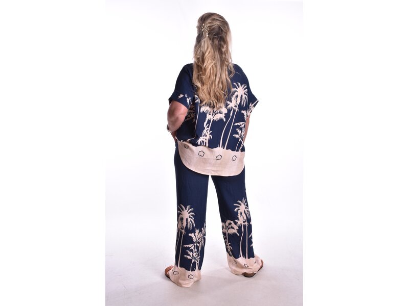 Broek Palm Springs - Donkerblauw
