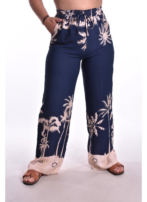 Broek Palm Springs - Donkerblauw
