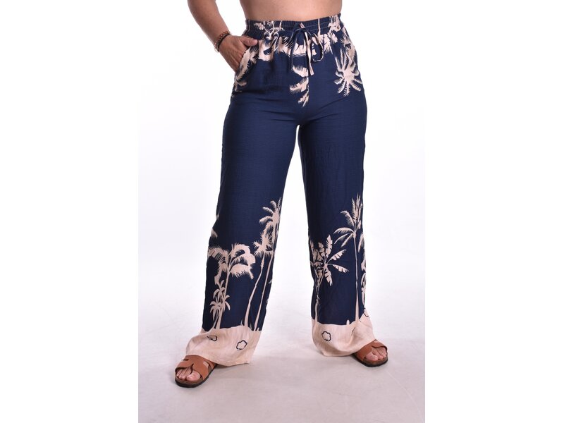 Broek Palm Springs - Donkerblauw