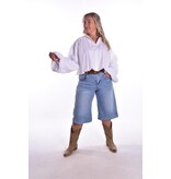 Jeans Bermuda Met Riem - Miss Good