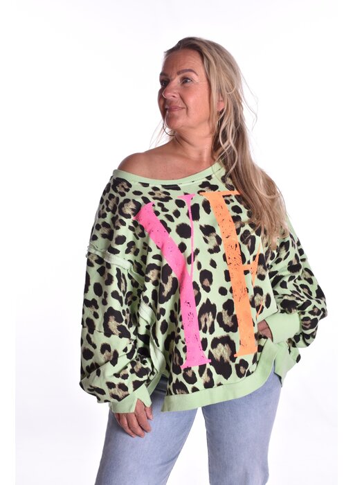 Sweater YEAH! - Appel Groen
