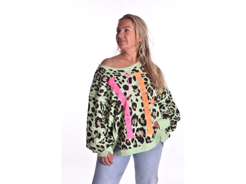 Sweater YEAH! - Appel Groen