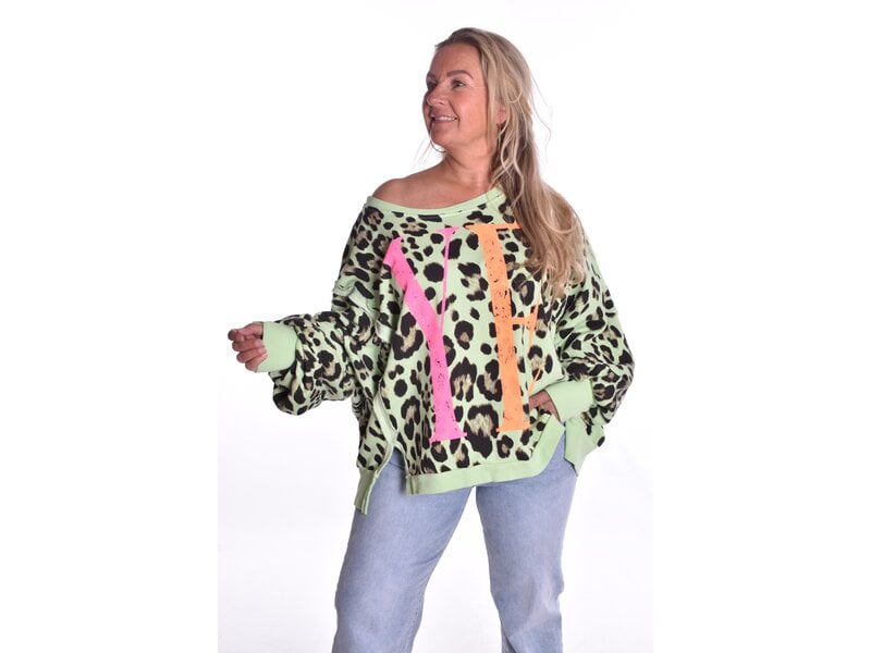 Sweater YEAH! - Appel Groen