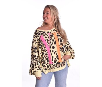 Sweater YEAH! - Zacht Geel