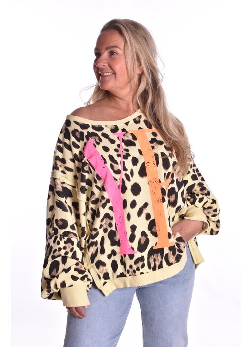 Sweater YEAH! - Zacht Geel