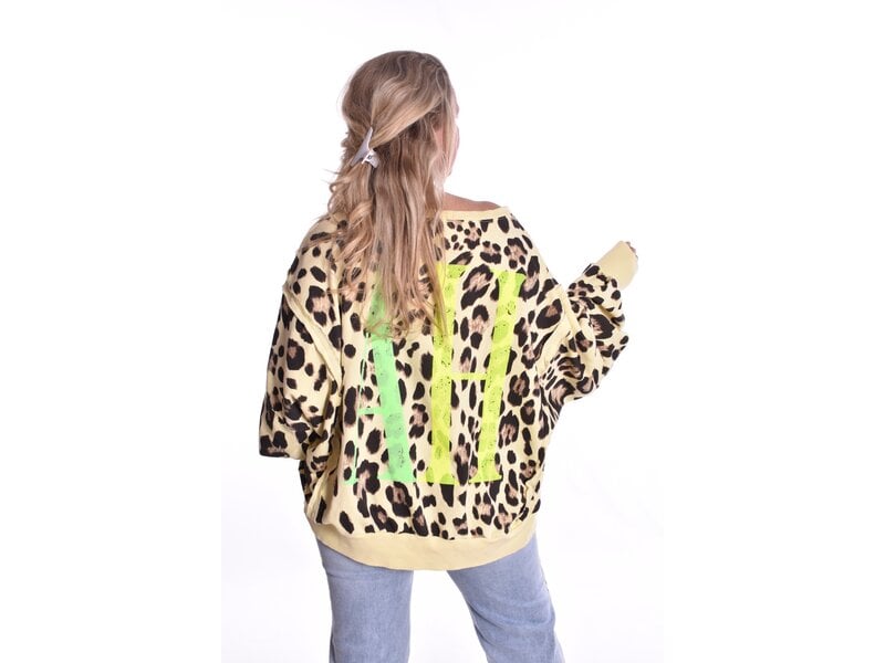 Sweater YEAH! - Zacht Geel