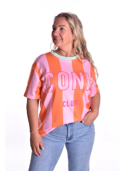 Top Iconic Streep - Oranje