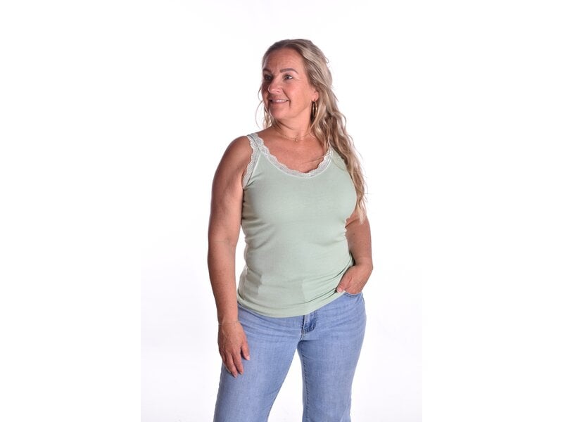 Viscose top Nova  - Lindegroen