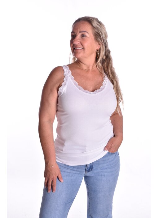 Viscose top Nova  - Wit