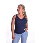 Viscose top Nova  - Donkerblauw