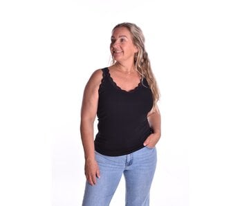 Viscose top Nova  - Zwart