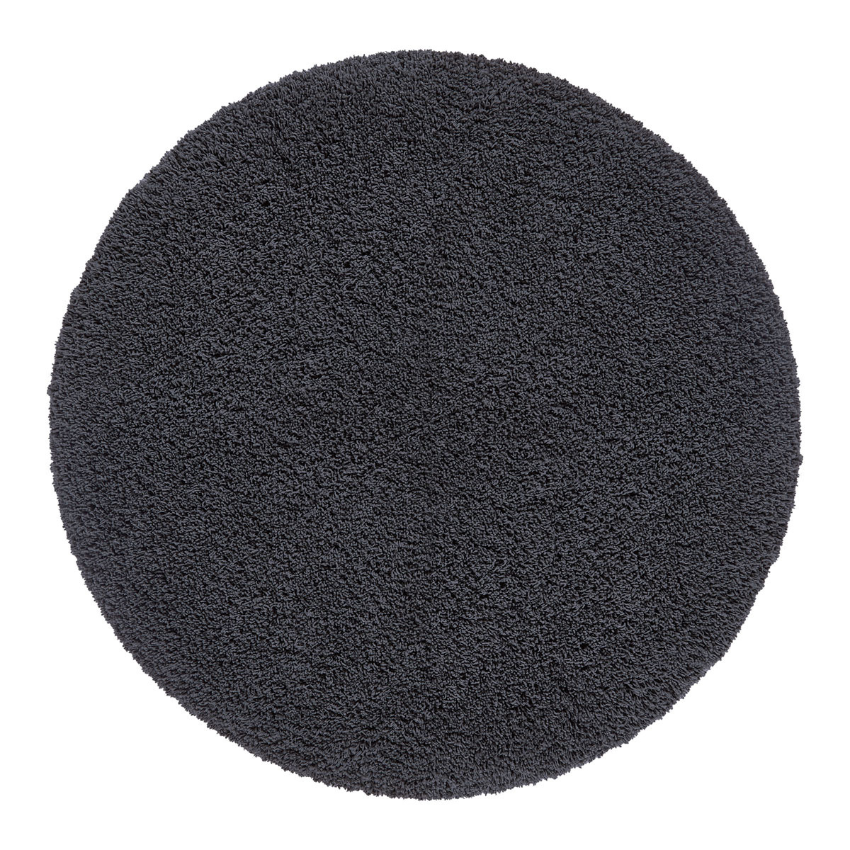 Rondlopen Mos Manifestatie Ronde badmat MUSA kleur Caviar, diameter 80 cm (MUSBMR-633) - Bath &Living