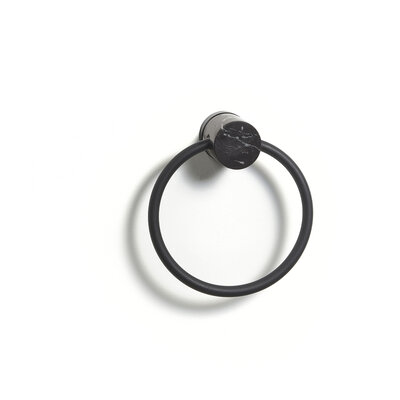 Aquanova Handdoekring NERO kleur Black (zwart)