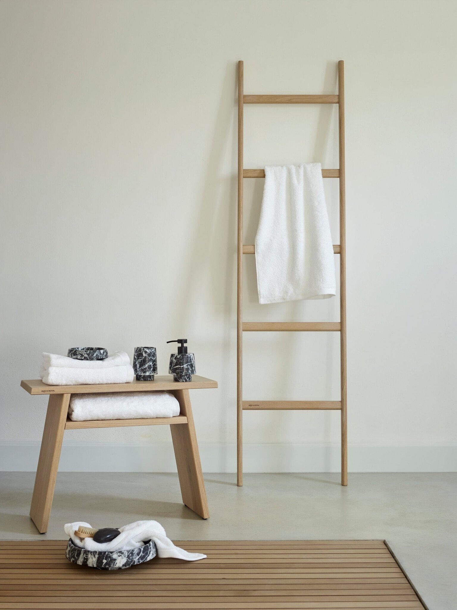 Een decoratieve handdoekladder: praktisch en stijlvol