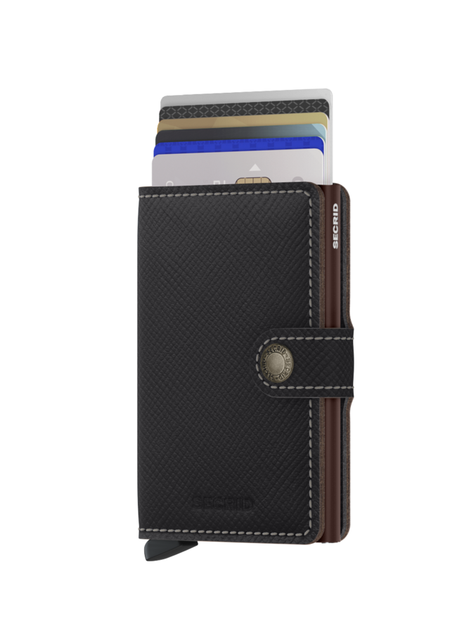 MSa Secrid Miniwallet Saffiano Brown