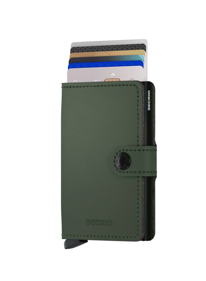 MM Secrid Miniwallet Matte Green Black